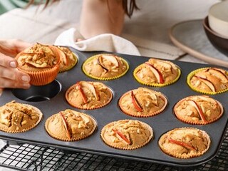 Jednoduché Bio muffiny s jablky