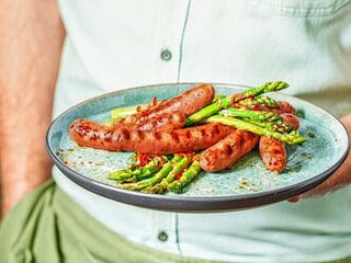 Merguez klobásky s pikantním chřestem