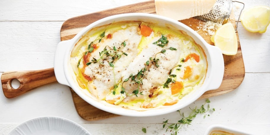 Pečená treska se zeleninou