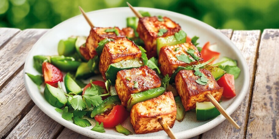 Grilované tofu špízy