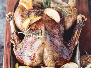 Svatomartinská husa s jablky