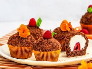 BEZLEPKOVÉ DROBENKOVÉ MUFFINY s malinami
