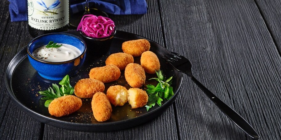 KROKETY Z LEPENICE s fermentovanou zeleninou