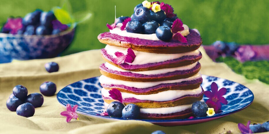 Letní borůvkové lívance