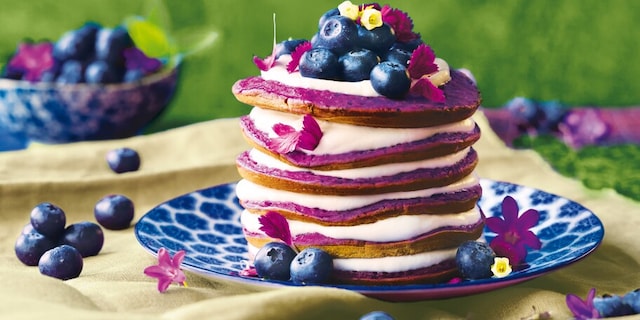 Letní borůvkové lívance