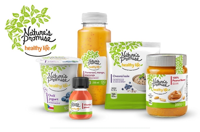 řada natures promise healthy life
