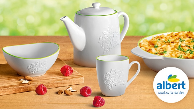 Nová sběratelská kampaň obchodů Albert láká na porcelán oblíbené vlastní značky