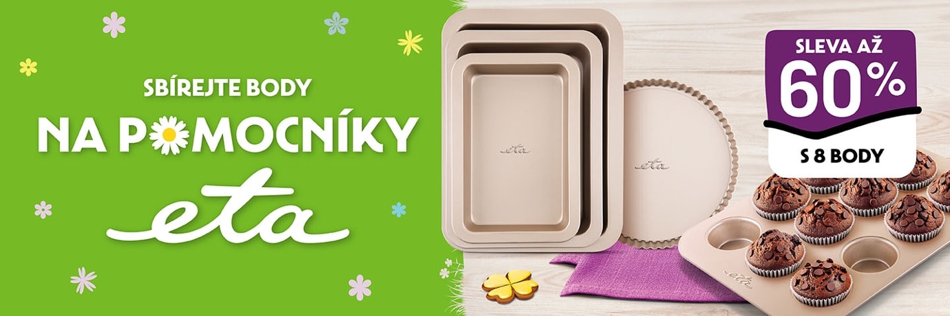 Sbírejte body na produkty ETA v Albertu