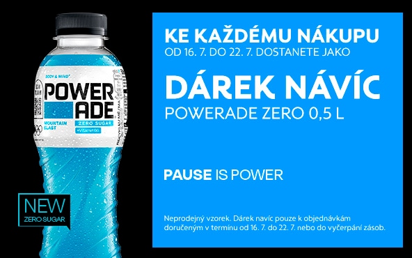 Dárek navíc Powerade zero