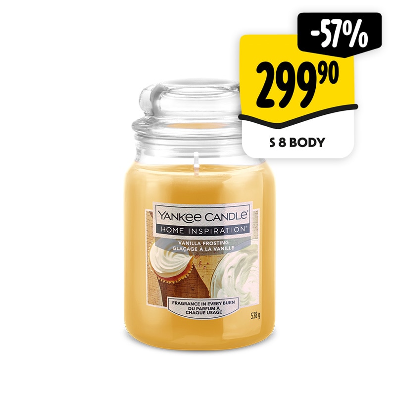 svíčka vanilla frosting