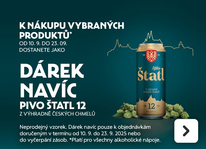 K nákupu alkoholických nápojů, Dárek Štatl zdarma