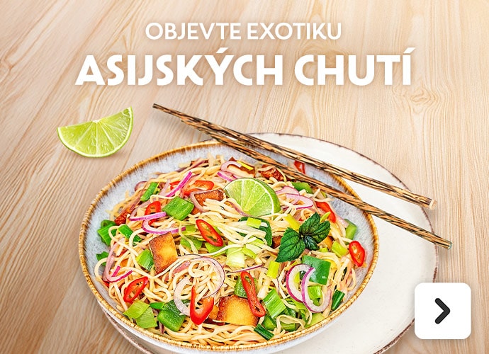 Nabídka produktů asijské kuchyně