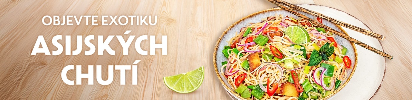 Nabídka produktů asijské kuchyně
