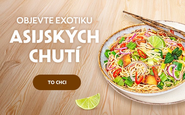 Nabídka produktů asijské kuchyně