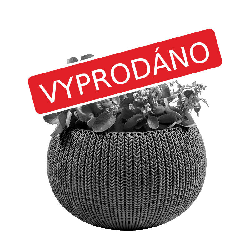 Květináč COZY M hnědý