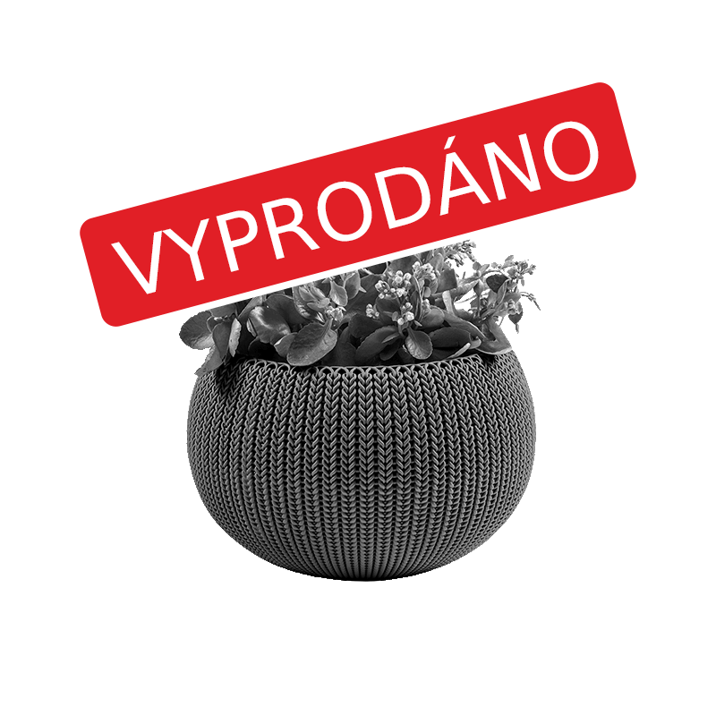 Květináč COZY S hnědý