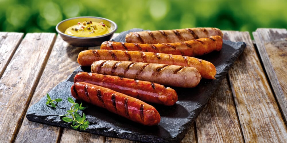 Grilované klobásy s dresingem