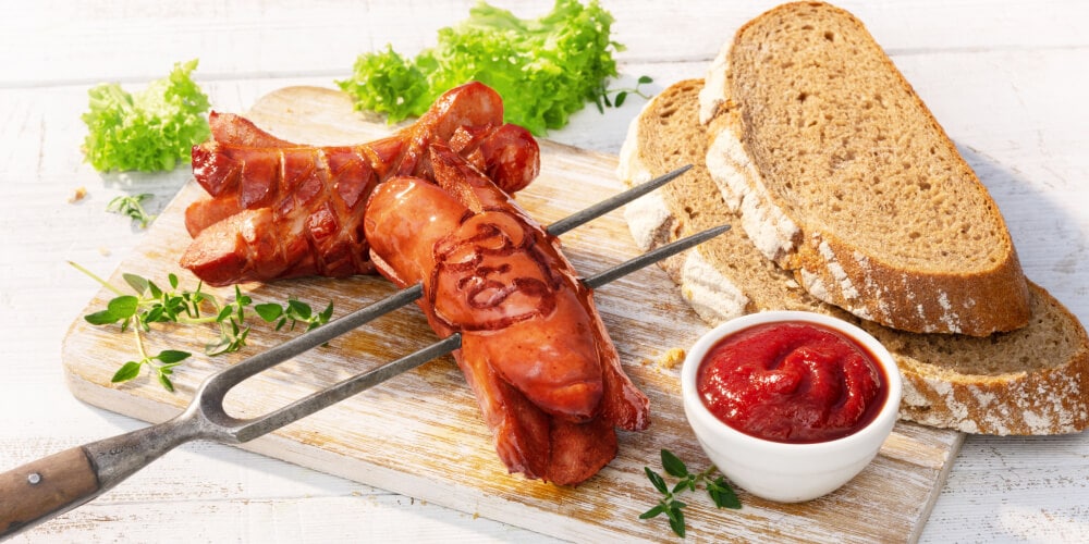 Opečené BIO špekáčky