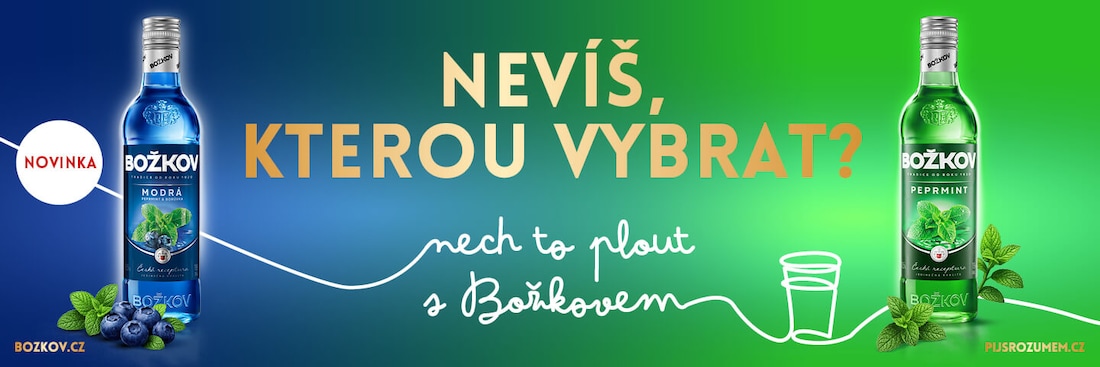 Božkov Modrý a Peprmint