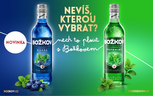 Božkov Modrý a Peprmint