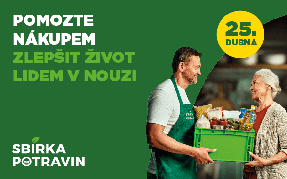 Sbírka potravin 25. dubna 2026