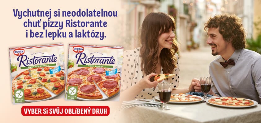 Vychutnej si neodolatelnou chuť pizzy Ristorante i bez lepku a laktózy