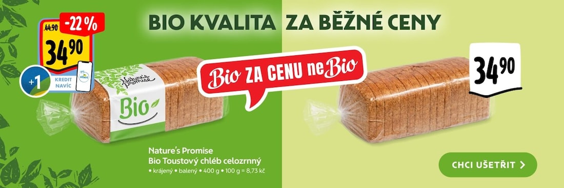 Bio kvalita za běžné ceny