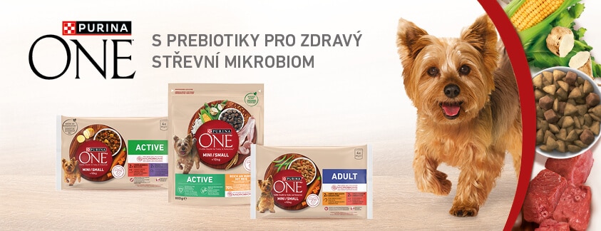 Purina One s prebiotiky pro zdravý střevní mikrobiom