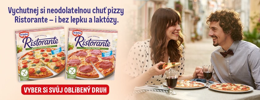 Vychutnej si neodolatelnou chuť pizzy Ristorante i bez lepku a laktózy