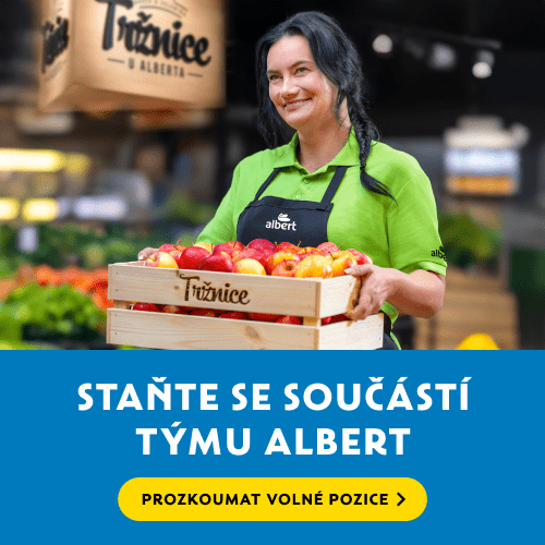 Staňte se součástí týmu Albert. Prozkoumat volné pozice.