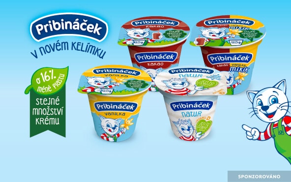 Pribiňáček v novém kelímku.