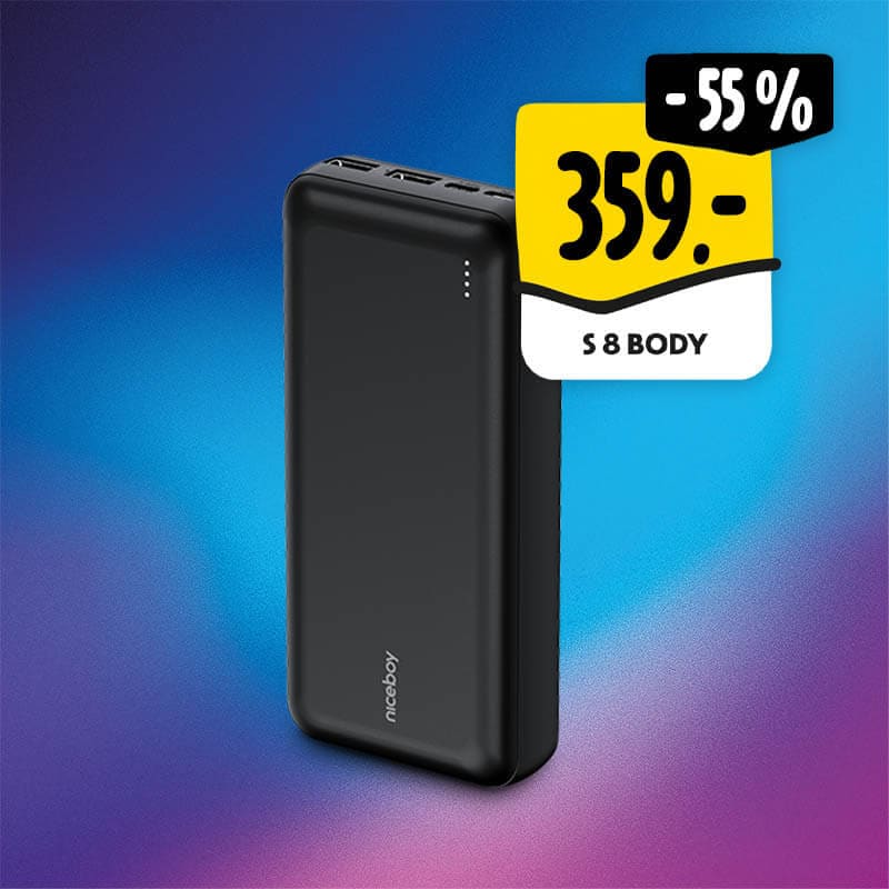 Niceboy PowerBank 20.000 mAh black