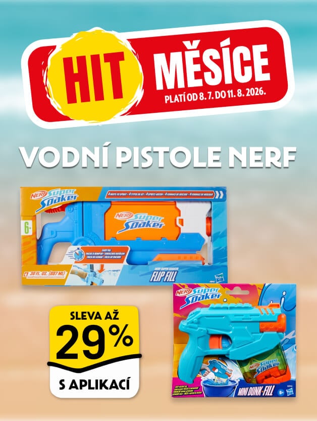 Hit měsíce - vodní pistole Nerf