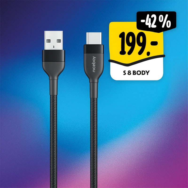 Niceboy magnetický nabíjecí kabel USB-A/USB-C