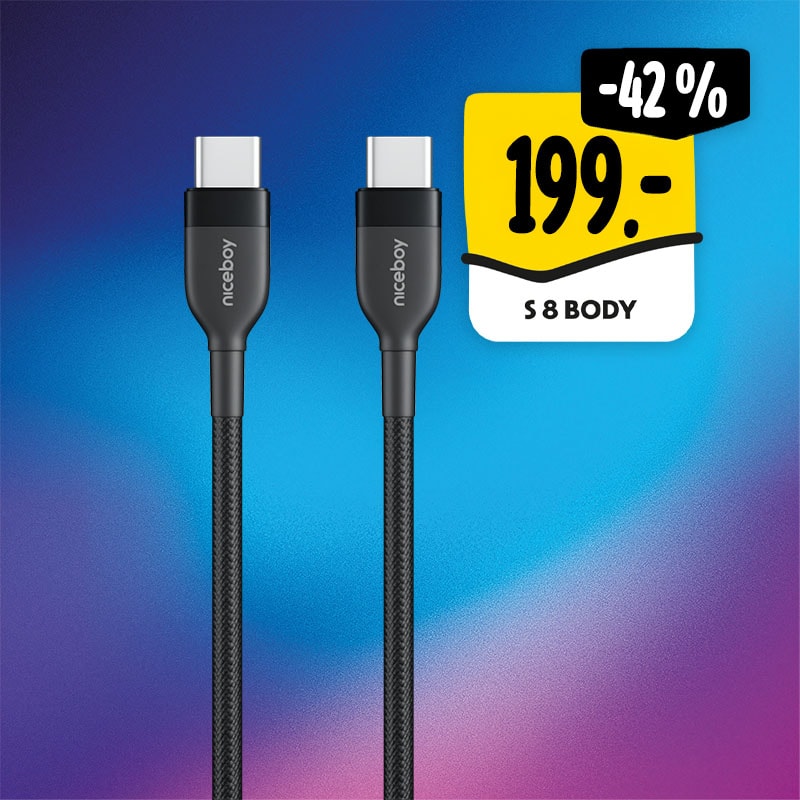 Niceboy magnetický nabíjecí kabel USB-C/USB-C
