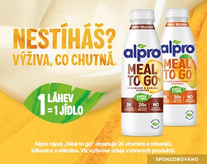 Sponzorováno: Alpro. Nestíháš? Výživa, so chutná.