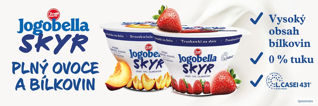 Sponzorováno: Jogobella skyr. Plný ovoce a bílkovin.