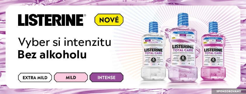 Sponzorováno: Listerine. Vyber si intenzitu. Bez alkoholu.
