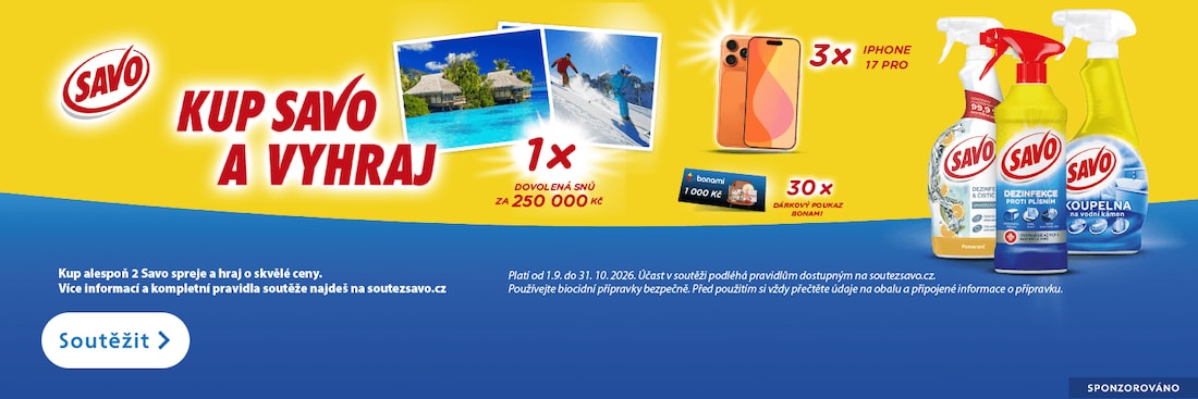 Sponzorováno: Savo. Kup Savo a vyhraj