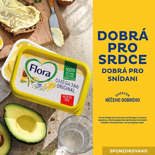 Sponzorováno: Flora. Dobrá pro srdce, dobrá pro snídani.