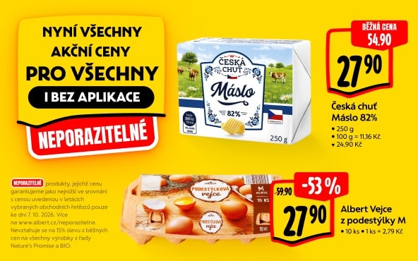 Nyní všechny akční ceny pro všechny i bez aplikace